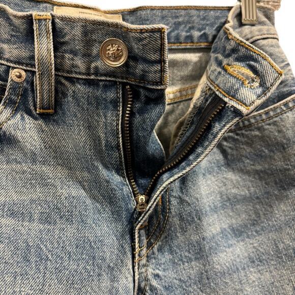 Distressed Blue Denim Women Shorts - Picture 6 of 12